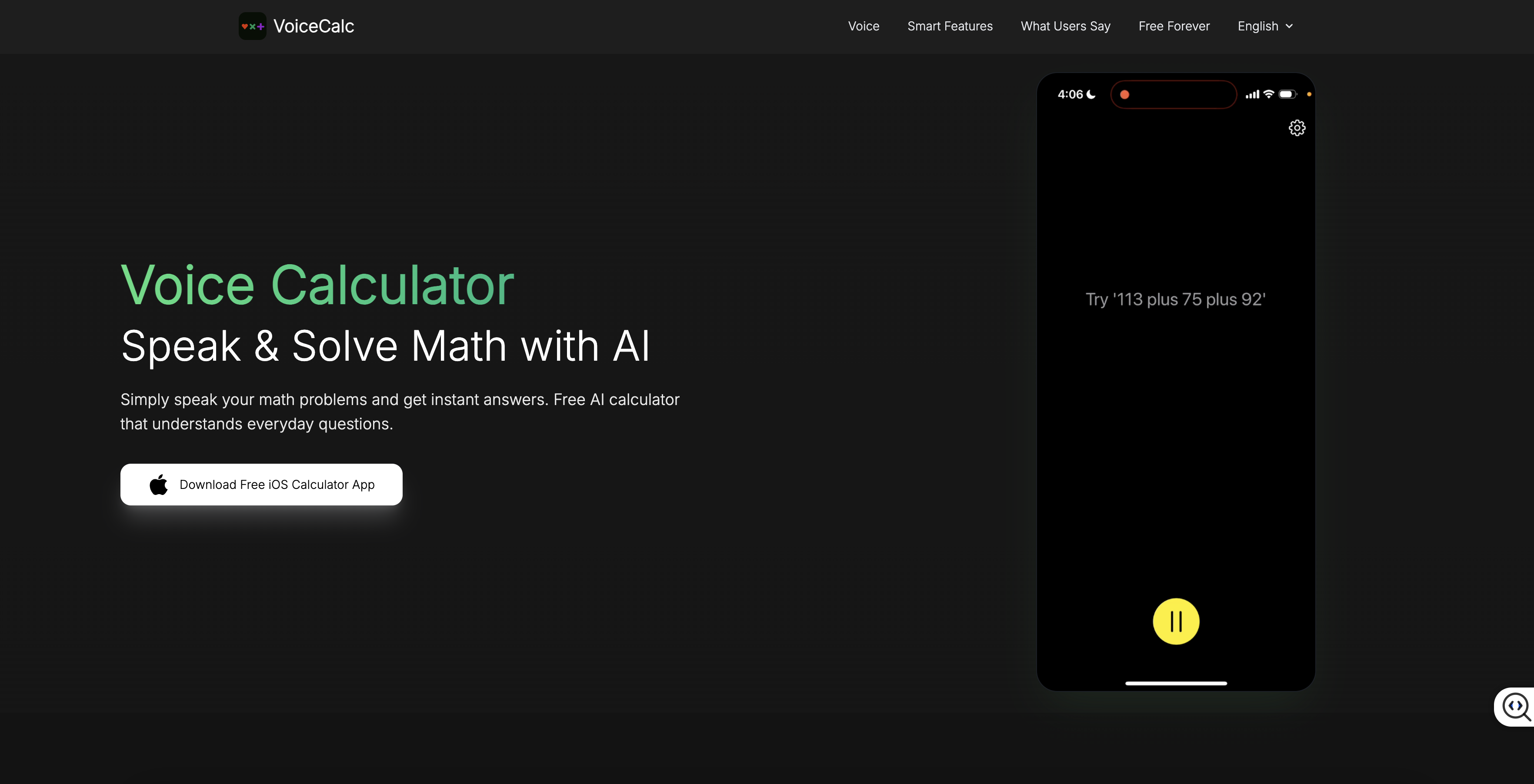 Voice Calculator